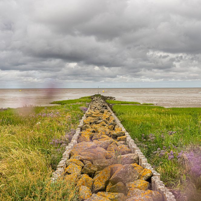 Steinsteg am Sahlenburger Strand