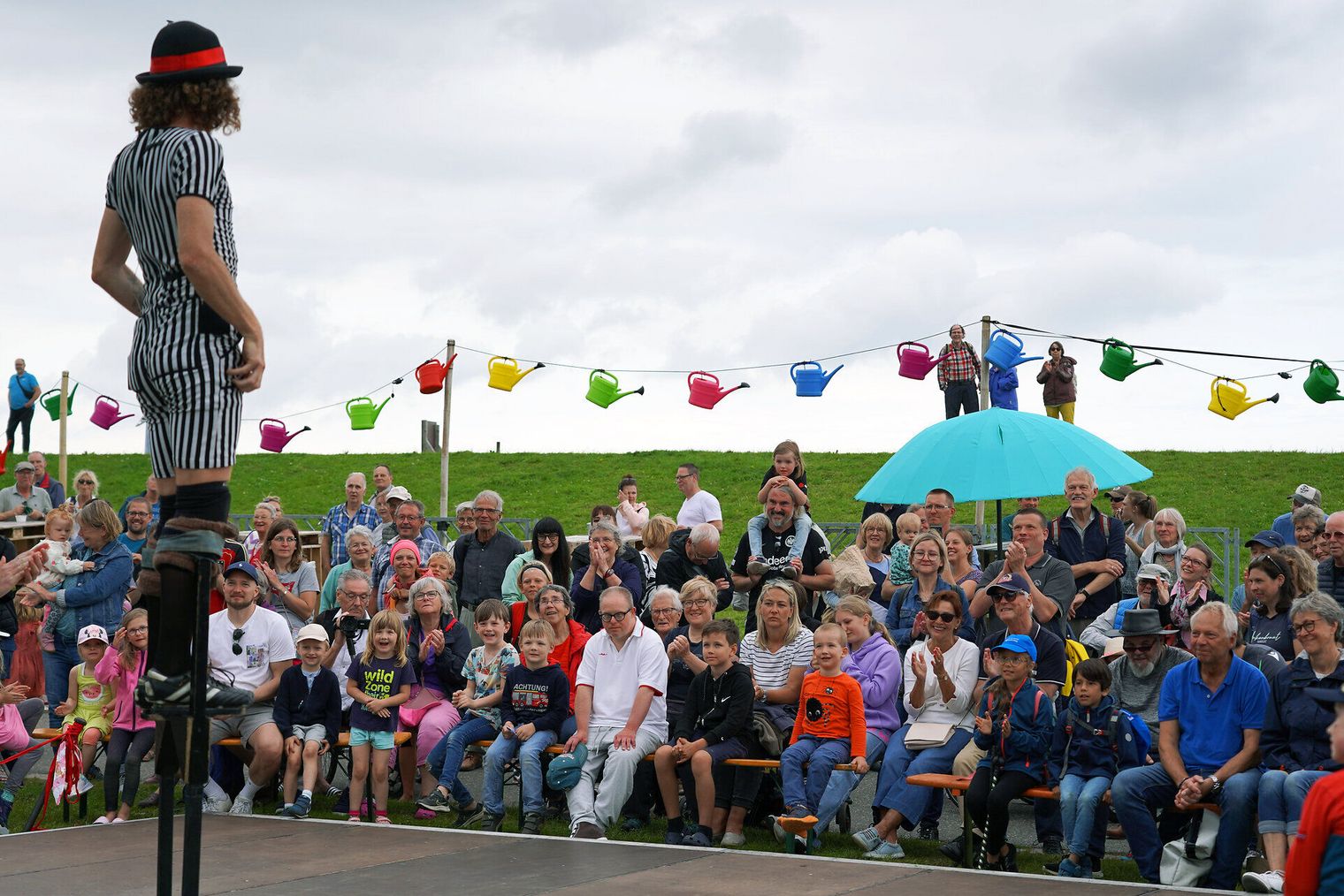 Ein Auftritt beim Duhner Künstler-Promenadenfest