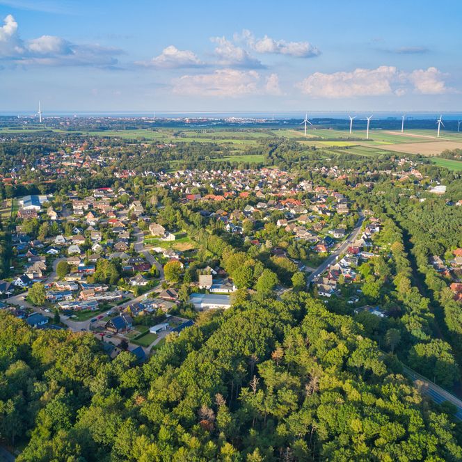 Luftaufnahme vom Ortsteil Altenwalde