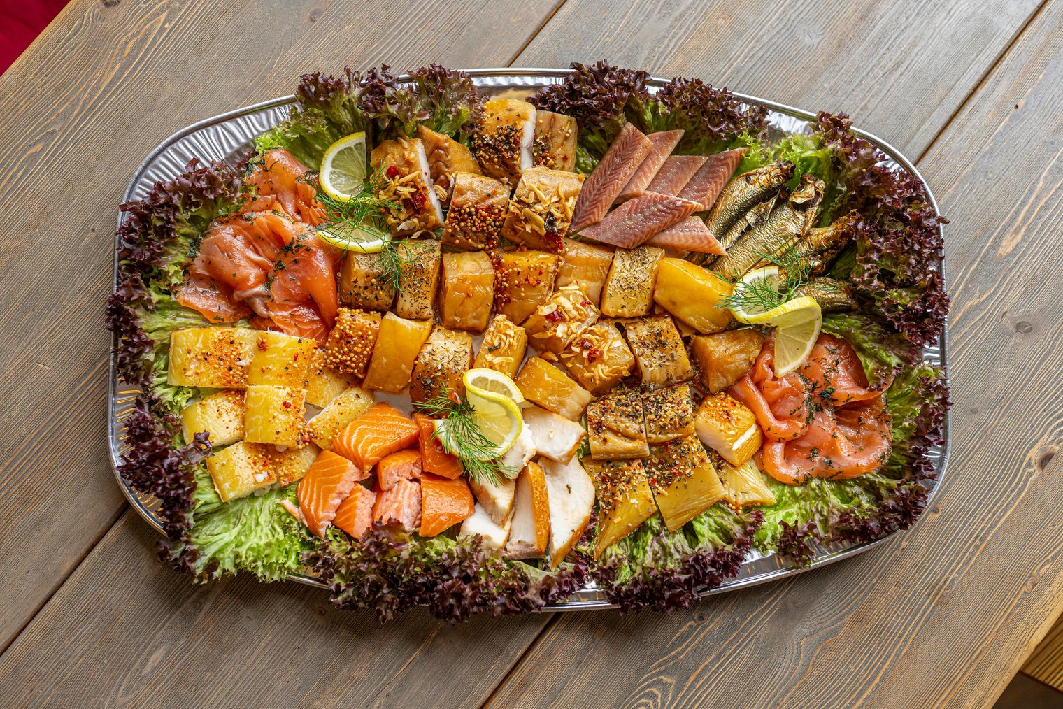 Ein leckerer Fischteller zum genießen