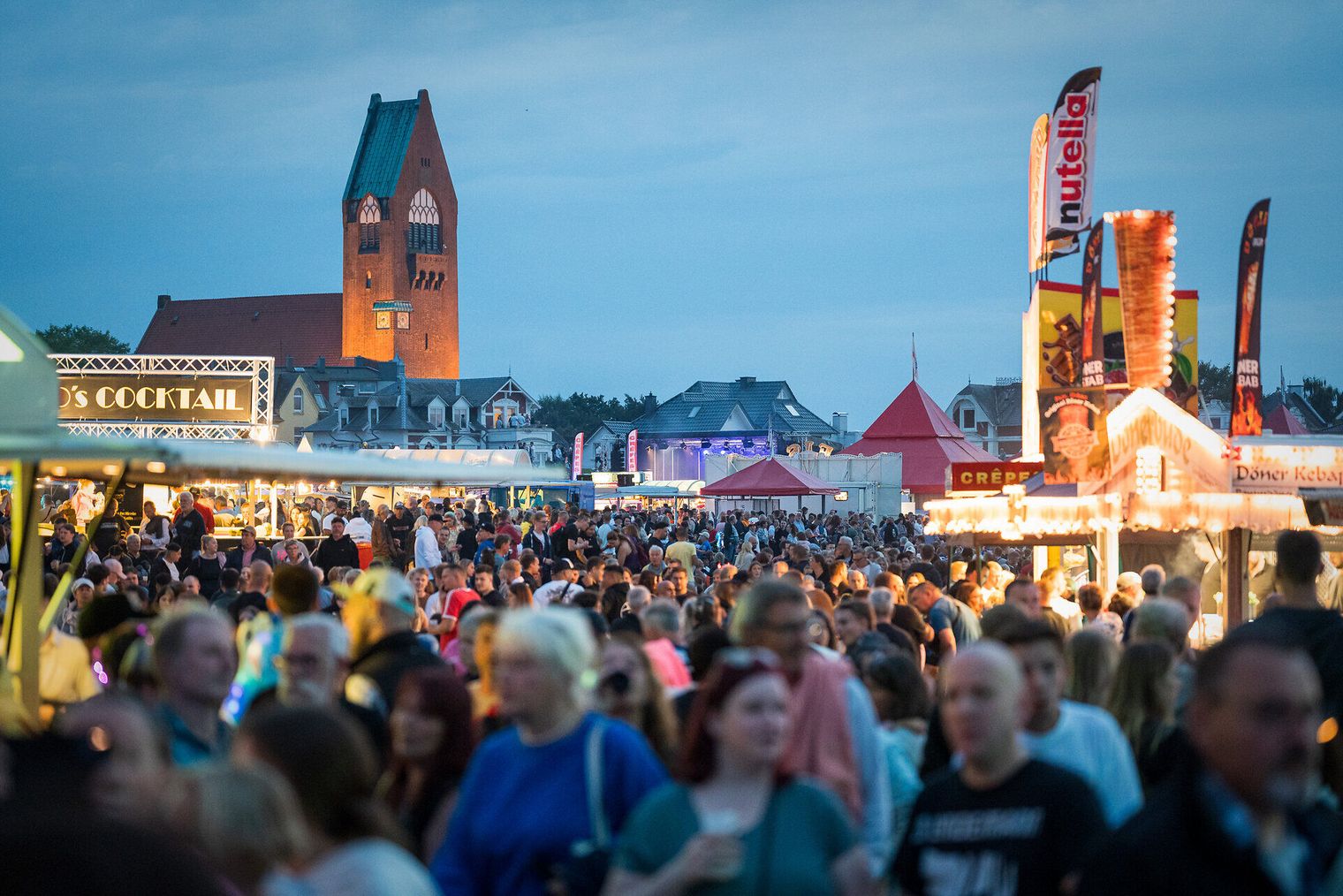 Abendstimmung beim Sommerabend am Meer