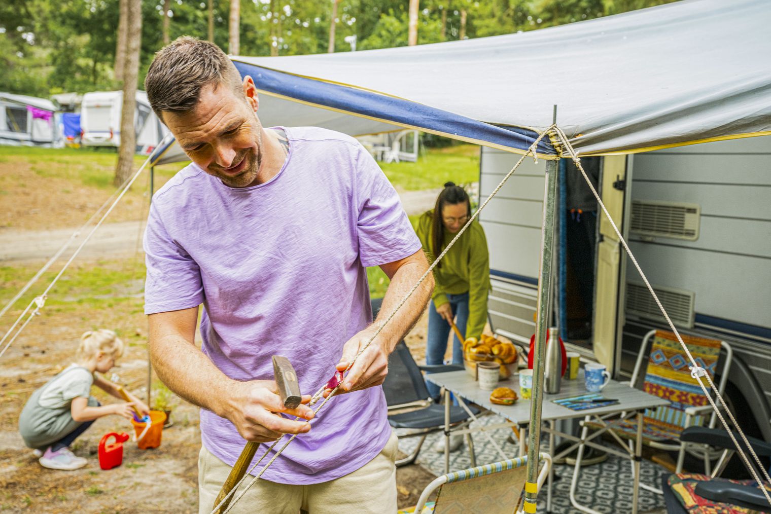 Echter Camping-Alltag im Wernerwald Cuxhaven